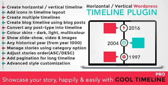 Cool Timeline Pro v4.6.2 – WordPress 时间线插件