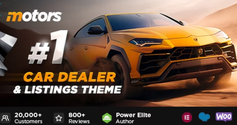 Motors v5.6.9 – 汽车经销商、租赁和列表 WordPress 主题