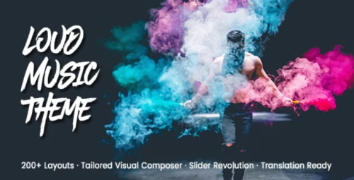 Loud v2.5.2 – 音乐行业的现代 WordPress 主题