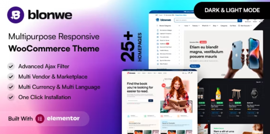 Blonwe v1.0.7 – 多用途 WooCommerce 主题