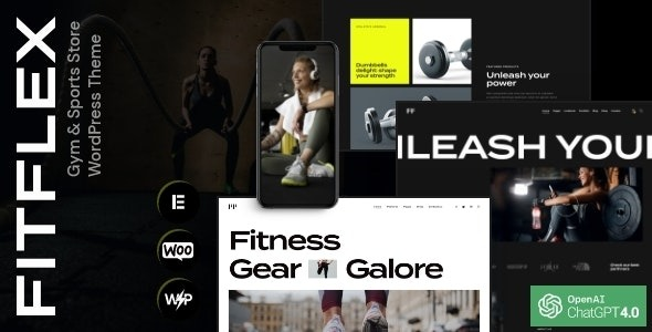 FitFlex v1.0 – 健身房和体育商店 WordPress 主题