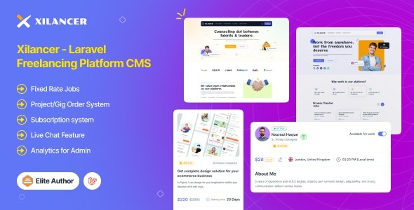 Xilancer v2.3.0 - 具有服务和项目的自由职业者市场平台